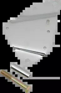 Paughco クローム右側ティアドロップツールボックス取り付けブラケット 84-99 ハーレー用 Paughco Chrome Right Side Teardrop Tool Box Mounting Bracket For 84-99 Harley 【並行輸入品】