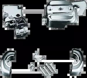Kuryakyn ハンドルバー コントロール カバー キット 1996-2017 ハーレー ダイナ ソフテイル スポーツスター用 Kuryakyn Handlebar Control Cover Kit for 1996-2017 Harley Dyna Softail Sportster 【並行輸入品】