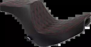 Drag Specialtys プレデター III レッドシート 2018-23 ハーレー ソフテイル ローライダー FXLR 用 Drag Specialties Predator III Red Seat for 2018-23 Harley Softail Low Rider FXLR 【並行輸入品】