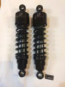 プログレッシブ ブラック 11.5 インチ リア 412 ショック 2006-2022 ハーレー ツーリング FLHX FLHT に適合 Progressive Black 11.5\