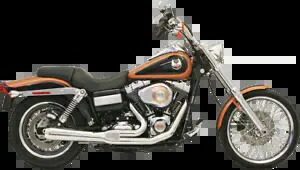 Bassani ロード レイジ 2-1 メガホン ショート エキゾースト 2006-2017 ハーレー ダイナ ファット ボブ FXDB Bassani Road Rage 2-1 Megaphone Short Exhaust 2006-2017 Harley Dyna Fat Bob FXDB 【並行輸入品】