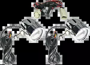 カスタム ダイナミクス LED プローブ ハロー フォグランプ 2014-2024 ハーレー ロード グライド トライ用 Custom Dynamics LED Probeam Halo Fog Lights for 2014-2024 Harley Road Glide Tri 【並行輸入品】