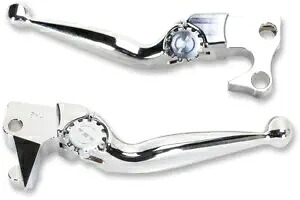 PSR クローム ジャーニー 調節可能なハンドルバー ハンドレバーセット 04-13 ハーレー XL 1200 用 PSR Chrome Journey Adjustable Handlebar Hand Lever Set for 04-13 Harley XL 1200 【並行輸入品】