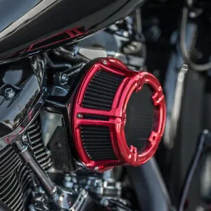 アレンネス レッドメソッド エアクリーナー フィルターキット 00年-17年 ハーレー ダイナ ツーリング FLD FLHX Arlen Ness Red Method Air Cleaner Filter Kit 00-17 Harley Dyna Touring FLD FLHX 【並行輸入品】