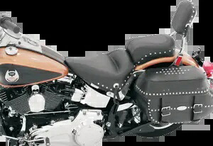 マスタング ビニール スタッズ オートバイ ソロ シート 2000-2017 ハーレー ソフテイル FLSTS FLSTNI Mustang Vinyl Studded Motorcycle Solo Seat 2000-2017 Harley Softail FLSTS FLSTNI 【並行輸入品】