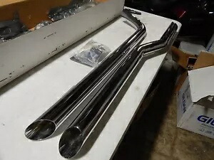 ハードクローム ダブル D スリップオンマフラーセット 86-99 ハーレー FLST P/N: 84-2010 Hard Krome Double D Slip-On Muffler Set 86-99 Harley FLST P/N: 84-2010 【並行輸入品】
