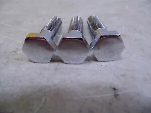 クロムメッキ 1/2-13 x 2 六角ネジ 3 パック P/N 32843 Chrome Plated 1/2-13 x 2 Hex Head Screws 3 Pack P/N 32843 【並行輸入品】