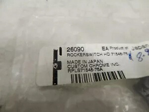 カスタムクロームハーレーロッカースイッチP/N: 26090 Custom Chrome Harley Rocker Switch P/N: 26090 【並行輸入品】