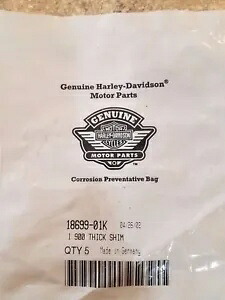 純正ハーレーダビッドソン 1.900 シム P/N: 18699-01K Genuine Harley Davidson 1.900 Shims P/N: 18699-01K 【並行輸入品】