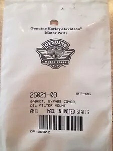 純正ハーレーダビッドソンバイパスカバーガスケット P/N: 26021-03 Genuine Harley Davidson Bypass Cover Gasket P/N: 26021-03 【並行輸入品】