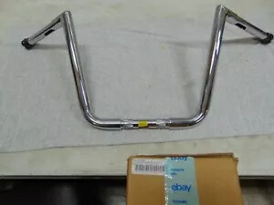 LA チョッパーズ 13 インチ クローム ツイン ピークス ビッグ ツイン 1 1/4 インチ ハンドルバー P/N: LA-7360-13 LA Choppers 13\