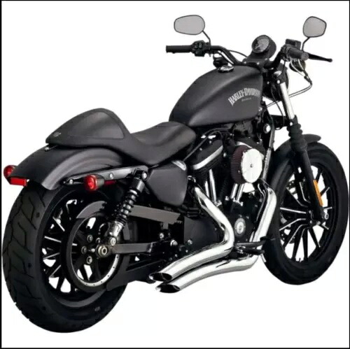 Vance & Hines クローム 2-into-2 ビッグ ラジアス エキゾースト システム 14-20 XL スポーツスター 26067 Vance & Hines Chrome 2-into-2 Big Radius Exhaust System 14-20 XL Sportster 26067 【並行輸入品】