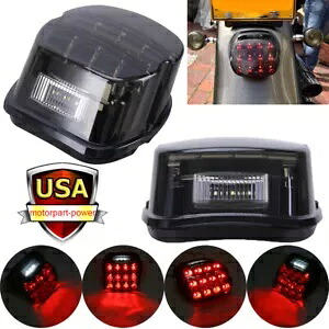 LED リアテールライトブレーキハーレーロードキングダイナ FLS グライドソフテイルスポーツスター用 LED Rear Tail Light Brake For Harley Road King Dyna FLS Glide Softail Sportster 【並行輸入品】