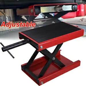 1100 LB レッド オートバイ スクーター クランク スタンド ミニ シザー リフト ジャッキ ATV ダートバイク 1100 LB Red Motorcycle Scooter Crank Stand Mini Scissor Lift Jack ATV Dirt Bike 【並行輸入品】
