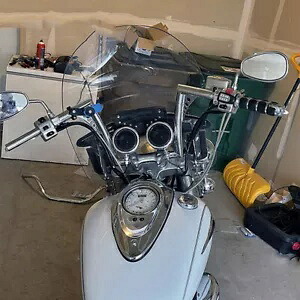 12 インチ ファット 1-1/4 インチ ライズ ハンドルバー ハーレー ダイナ ワイド グライド FLST FXST 1200 883 に適合 12\