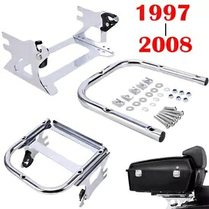 取り外し可能なツーアップツアーパック取り付け荷物ラック ハーレー 97-08 ロードグライド用 Detachable Two up Tour Pack Mounting Luggage Rack For Harley 97-08 Road Glide 【並行輸入品】