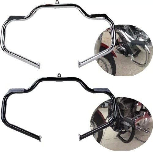 口ひげエンジンガードハイウェイクラッシュバーハーレーエレクトラグライドロードキングCVO用 Mustache Engine Guard Highway Crash Bar For Harley Electra Glide Road King CVO 【並行輸入品】