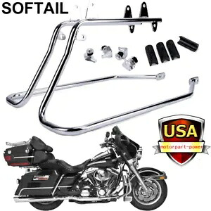 ハーレー FLSTF FLSTSB ソフテイル用サドルバッグ変換ブラケットマウント ハードウェア付き Saddlebag Conversion Brackets Mounts for Harley FLSTF FLSTSB Softail w/ Hardware 【並行輸入品】