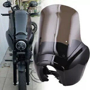 スモークブラッククォーターフェアリング ハーレークラブスタイル ダイナスーパーグライド FXR T-スポーツ用 Smoke Black Quarter Fairing For Harley Club Style Dyna Super Glide FXR T-Sport 【並行輸入品】