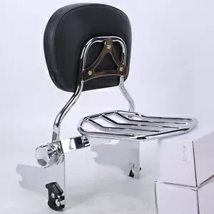 ハーレーツーリングエレクトラグライドロードキングバックレストシーシーバー荷物ラックパッド用 For Harley Touring Electra Glide Road King Backrest Sissy Bar Luggage Rack Pad 【並行輸入品】