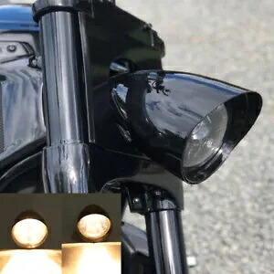 5.75インチ 弾丸ヘッドライト ハーレースポーツスター ダイナ ソフテイル FXR FXS チョッパーボバー用 5.75\