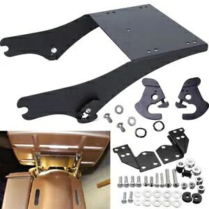ハーレー FL ツアーパックラック ツーリングトランクマウントラック + ドッキングキット取り外し可能 For Harley FL Tour Pack Rack Touring Trunk Mount Rack + Docking Kit Detachable 【並行輸入品】
