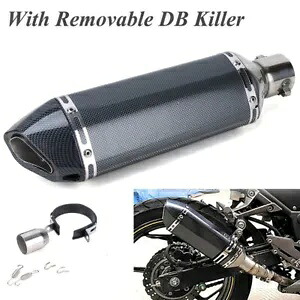 38-51 ミリメートルユニバーサル ATV オートバイスリップオン排気マフラーパイプ DB キラーサイレンサー 38-51mm Universal ATV Motorcycle Slip-on Exhaust Muffler Pipe DB Killer Silencer 【並行輸入品】