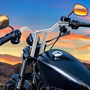 1 1/4 ''MX-T バーハンドルバー 14'' ライズ ハーレー XL 883 スポーツスター ソフテイル FL キング用 1 1/4'' MX-T Bar Handlebar 14'' Rise For Harley XL 883 Sportster Softail FL King 【並行輸入品】