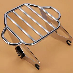 クローム ツーアップ ラゲッジラック ハーレー ツーリング ストリート グライド スペシャル 2009-2022 に適合 CHROME Two Up Luggage Rack Fit For Harley Touring Street Glide Special 2009-2022 【並行輸入品】