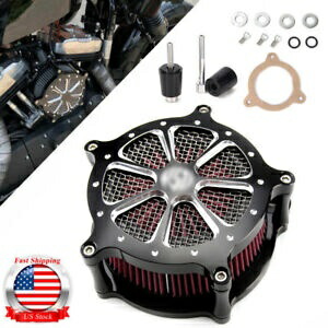 CNC カットエアクリーナーインテークフィルターハーレーダイナツーリングロードキンググライド FLHR CNC Cut Air Cleaner Intake Filter For Harley Dyna Touring Road King Glide FLHR 【並行輸入品】