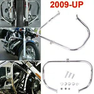1-1/4インチ ハイウェイエンジンガードクラッシュバー ハーレーツーリングストリートグライド 2009-2023用 1-1/4\