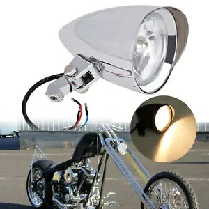 オートバイバイザー弾丸ヘッドライトランプ 4.5 ''ハーレーボバーチョッパーカスタム米国 Motorcycle Visor Bullet Headlight Lamp 4.5'' For Harley Bobber Chopper Custom US 【並行輸入品】