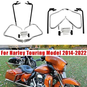2014-2023 サドルバッグ ブラケット ガード バー クラッシュ ハーレー ツーリング ストリート ロード グライド用 2014-2023 Saddlebag Bracket Guard Bar Crash For Harley Touring Street Road Glide 【並行輸入品】