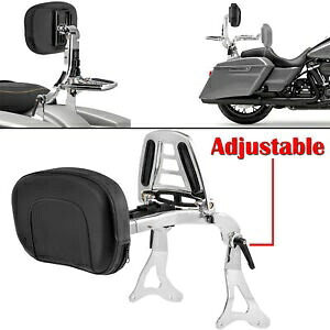 ハーレーツーリング用調節可能なドライバーバックレスト助手席シシーベイ荷物ラック Adjustable Driver Backrest Passenger Sissy Bay Luggage Rack For Harley Touring 【並行輸入品】