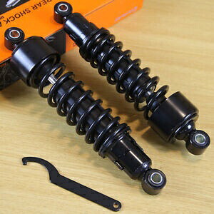 ハーレーグライド FX スポーツスター XL 883 1200 48 72 11.75 インチリアショックアブソーバー ブラック for Harley Glide FX Sportster XL 883 1200 48 72 11.75\