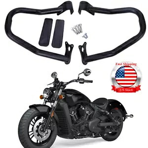 ハイウェイ エンジン ガード クラッシュ バー ブラック インディアン スカウト 2015-2024 Sixty 16-UP に適合 Highway Engine Guard Crash Bar Black Fit For Indian Scout 2015-2024 Sixty 16-UP 【並行輸入品】