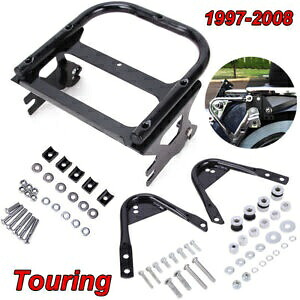 2 点パック ラゲッジラック + ドッキングキット ハーレー ツアーパック ツーリング FLHR FLTR 97-08用 2-Up Pack Luggage Rack+Docking Kits For Harley Tour Pak Touring FLHR FLTR 97-08 【並行輸入品】