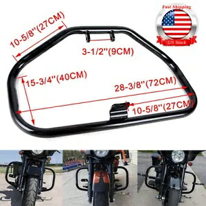 ブラック エンジン ガード ハイウェイ クラッシュ バー チューブ ハーレー スポーツスター XL XR 1984-2003用 Black Engine Guard Highway Crash Bars Tube For Harley Sportster XL XR 1984-2003 【並行輸入品】
