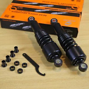 267 ミリメートルオートバイリアショックアブソーバーサスペンションハーレーホンダスズキヤマハ 267mm Motorcycle Rear Shock Absorbers Suspension For Harley Honda Suzuki Yamaha 【並行輸入品】