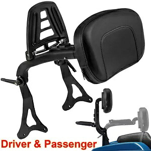 ハーレーロードグライドFLH用の取り外し可能な助手席バックレストシーシーバー荷物ラック Detachable Passenger Backrest Sissy bar Luggage Rack for Harley Road Glide FLH 【並行輸入品】