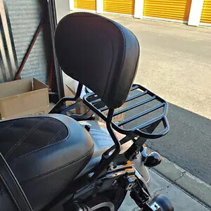 シーシーバーバックレスト荷物ラックドッキングフィットハーレーエレクトラグライドロードキング Sissy Bar Backrest Luggage Rack Docking Fit For Harley Electra Glide Road King 【並行輸入品】