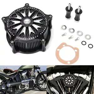 CNC エアクリーナー インテーク フィルター キット ハーレー ロードキング/ストリート グライド/ソフテイル ダイナ用 CNC Air Cleaner Intake Filter Kit For Harley Road King/Street Glide/Softail Dyna 【並行輸入品】