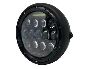 プロジェクター LED ヘッドライト マットブラック Ducati Monster 750 800 900 1000 プロジェクト用 Projector LED Headlight Matt Black for Ducati Monster 750 800 900 1000 Project 【並行輸入品】｜カスタムパーツ WORLD倉庫