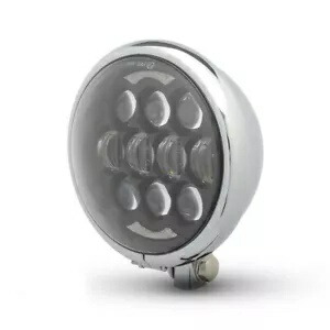カスタムハーレーダビッドソンHOGプロジェクト用オートバイLEDヘッドライトディープクローム Motorcycle LED Headlight Deep Chrome for Custom Harley Davidson HOG Project 【並行輸入品】 55,660円