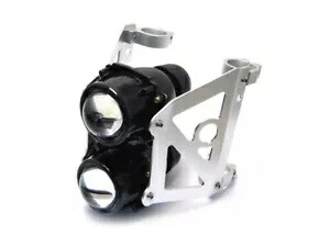 バイク ヘッドライト ストリートファイター プロジェクター デュアル スタック 32/33mm フォーク セット用 Motorbike Headlight Streetfighter Projector Dual Stacked for 32/33mm Forks Set 【並行輸入品】
