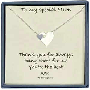 To My Special Mum スターリングシルバー ハート ネックレス スレッドスルー留め To My Special Mum Sterling Silver Heart Necklace with Thread Through Fastening画像