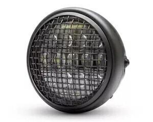 バイク LED プロジェクター ヘッドライト ヘッドランプ ストリート バイク メッシュ グリル付き Motorbike LED Projector Headlight Headlamp Street Bike with Mesh Grill 【並行輸入品】