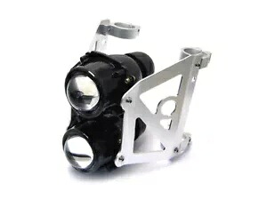 バイク ヘッドライト ストリートファイター プロジェクター デュアル スタック 36/37mm フォーク セット用 Motorbike Headlight Streetfighter Projector Dual Stacked for 36/37mm Forks Set 【並行輸入品】