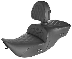 SADDLEMEN 0801-1410 897-06-182BRHC ヒーター付きロードソファシート - 背もたれ付き SADDLEMEN 0801-1410 897-06-182BRHC Heated Roadsofa Seat - With Backrest 【並行輸入品】
