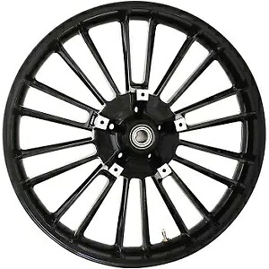 COASTAL MOTO 0201-2336 3D-ATL213SB アトランティック フロント ホイール ブラック - 21インチx3.50インチ ABSなし COASTAL MOTO 0201-2336 3D-ATL213SB Atlantic FRONT Wheel Black - 21\